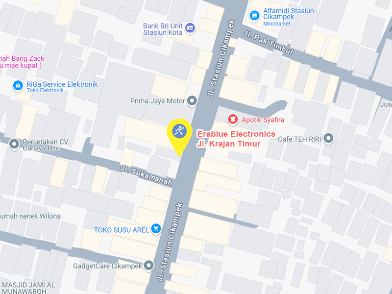 Peta ke toko EraBlue di  Jalan Krajan Timur, RT 001, RW 001, terletak di Kel/Desa Cikampek Barat, Kecamatan Cikampek, Kabupaten Karawang, Provinsi Jawa Barat